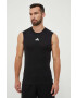 adidas Performance tricou de antrenament Power culoarea negru - Pled.ro