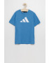 adidas Performance tricou de bumbac pentru copii HG8861 cu imprimeu - Pled.ro