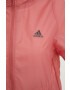 adidas Performance windbreaker Run Icons culoarea roz de tranzitie oversize - Pled.ro