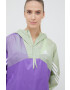 adidas Performance windbreaker Back to Sport culoarea violet de tranzitie oversize - Pled.ro