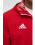 adidas Performance windbreaker Entrada 22 culoarea rosu de tranzitie - Pled.ro