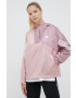 adidas Performance windbreaker culoarea roz de tranzitie - Pled.ro