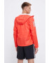 adidas Performance windbreaker Own The Run culoarea rosu de tranzitie - Pled.ro