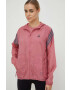 adidas Performance windbreaker Run Icons culoarea roz de tranzitie - Pled.ro