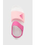 adidas sandale copii ADILETTE SANDAL K culoarea roz - Pled.ro