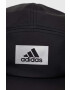 adidas sapca culoarea negru cu imprimeu - Pled.ro