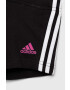 adidas set de bumbac pentru copii I LIN CO T culoarea gri - Pled.ro