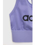 adidas sutien sport fete culoarea violet - Pled.ro