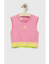 adidas top copii JG D TANK culoarea roz - Pled.ro