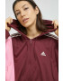 adidas trening femei culoarea bordo - Pled.ro