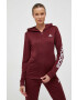 adidas trening femei culoarea bordo - Pled.ro