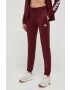 adidas trening femei culoarea bordo - Pled.ro