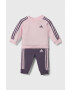 adidas trening bebelusi I 3S JOG culoarea roz - Pled.ro