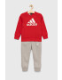 adidas trening copii LK BOS JOG culoarea rosu - Pled.ro