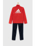 adidas trening copii U BL culoarea rosu - Pled.ro