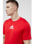 adidas tricou de antrenament GM4318 culoarea rosu neted - Pled.ro