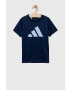 adidas tricou copii U TR-ES LOGO culoarea albastru marin cu imprimeu - Pled.ro