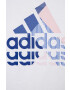 adidas tricou de bumbac pentru copii culoarea alb - Pled.ro