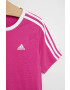 adidas tricou de bumbac pentru copii G 3S BF culoarea roz - Pled.ro