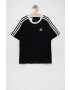 adidas tricou de bumbac pentru copii G 3S BF culoarea negru cu imprimeu - Pled.ro