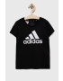 adidas tricou de bumbac pentru copii G BL culoarea negru - Pled.ro