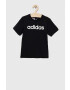 adidas tricou de bumbac pentru copii LK LIN CO culoarea negru modelator - Pled.ro