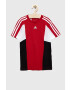 adidas tricou de bumbac pentru copii U 3S CB TEE culoarea rosu modelator - Pled.ro