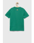 adidas tricou de bumbac pentru copii U BL 2 TEE culoarea verde cu imprimeu - Pled.ro