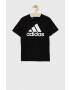 adidas tricou de bumbac pentru copii U BL culoarea negru cu imprimeu - Pled.ro