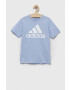 adidas tricou de bumbac pentru copii U BL cu imprimeu - Pled.ro