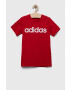 adidas tricou de bumbac pentru copii U LIN culoarea rosu cu imprimeu - Pled.ro