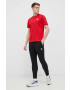 adidas tricou din bumbac culoarea rosu neted - Pled.ro