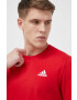 adidas tricou din bumbac culoarea rosu neted - Pled.ro