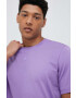 adidas tricou din bumbac culoarea violet neted - Pled.ro