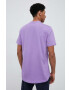 adidas tricou din bumbac culoarea violet neted - Pled.ro