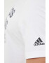 adidas tricou din bumbac culoarea alb cu imprimeu - Pled.ro