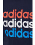 adidas tricou din bumbac culoarea albastru marin cu imprimeu - Pled.ro