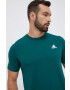 adidas tricou din bumbac culoarea verde neted - Pled.ro