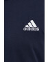 adidas tricou din bumbac culoarea albastru marin neted - Pled.ro