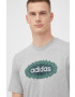 adidas tricou din bumbac culoarea gri melanj - Pled.ro