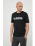 adidas tricou din bumbac culoarea negru cu imprimeu - Pled.ro