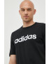 adidas tricou din bumbac culoarea negru cu imprimeu - Pled.ro