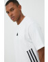 adidas tricou din bumbac culoarea alb cu imprimeu - Pled.ro