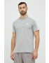 adidas tricou din bumbac culoarea gri neted - Pled.ro