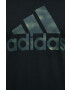 adidas tricou din bumbac culoarea gri melanj - Pled.ro