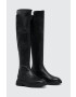 AGL ghete de piele ALISON R BOOT femei culoarea negru cu toc plat D721586PWK06891013 - Pled.ro