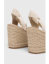 Aldo espadrile Efemina culoarea bej toc pana - Pled.ro