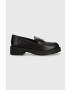 Aldo mocasini de piele Bigplan femei culoarea negru cu toc plat 13468190.Bigplan - Pled.ro