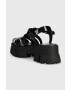 Aldo sandale Suzy femei culoarea negru cu platforma - Pled.ro