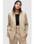 AllSaints blazer din amestec de in culoarea bej oversize neted - Pled.ro